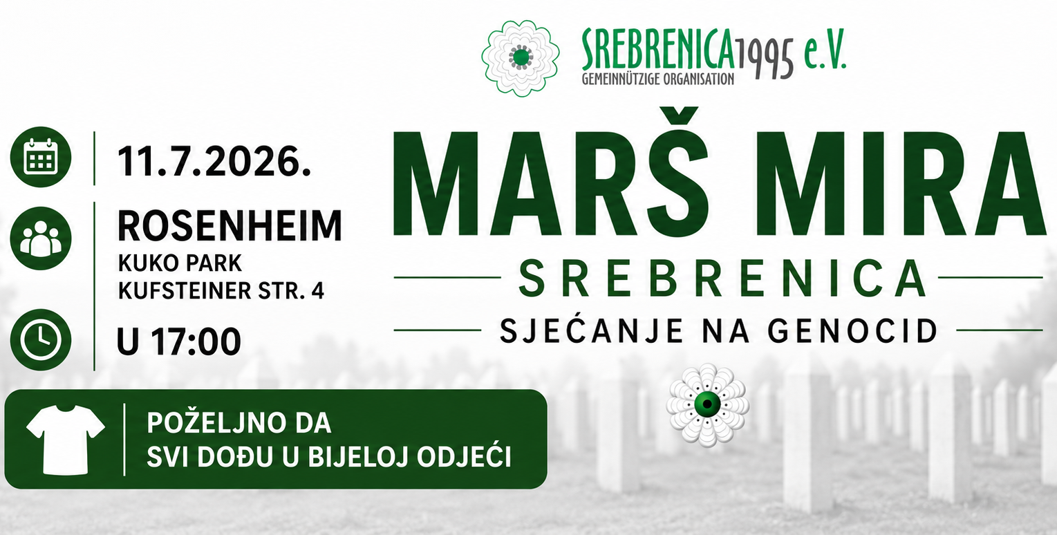 11.07.2026 Marš mira – Rosenheim
